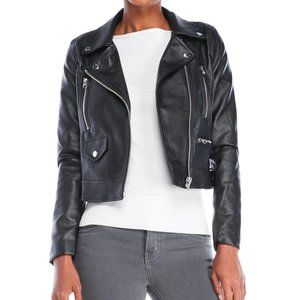 LEATHER JACKET (Vegan) Love Tree Size Small